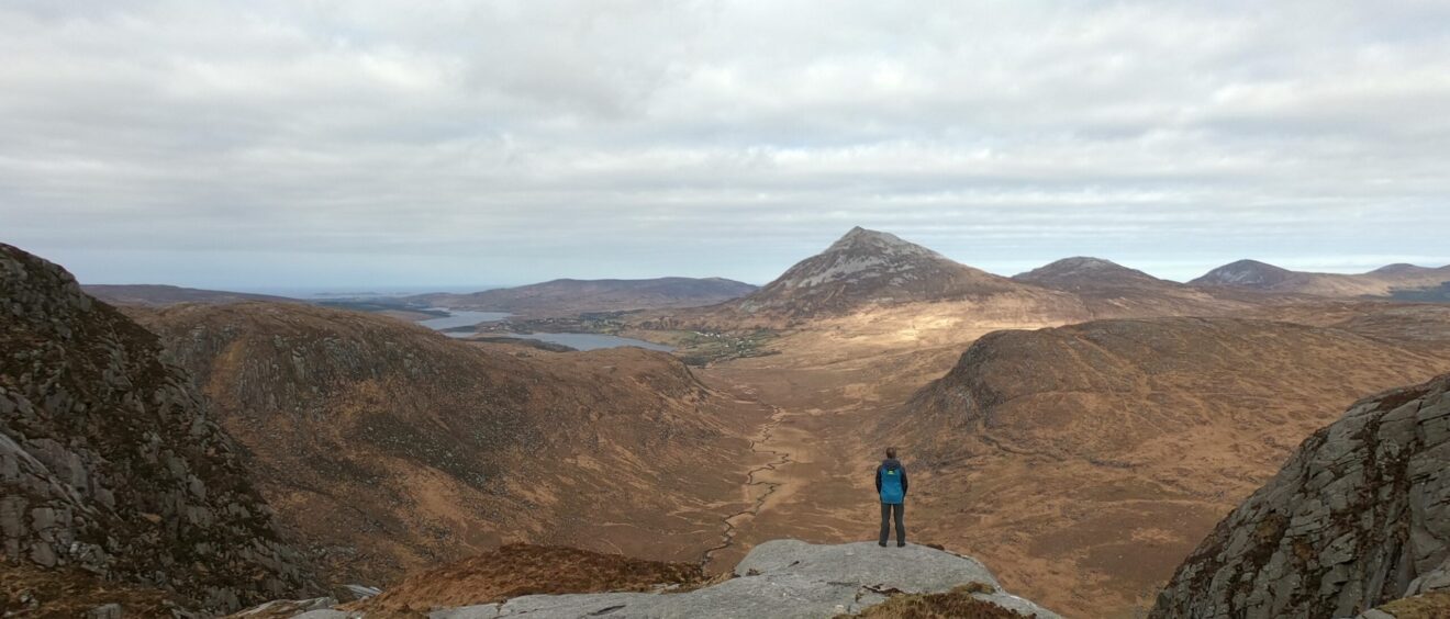 Hiking in Donegal, views overlooking the Poison Glen.