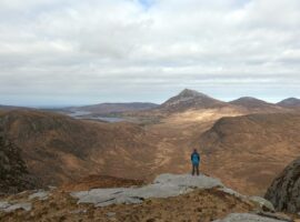 Hiking in Donegal, views overlooking the Poison Glen.